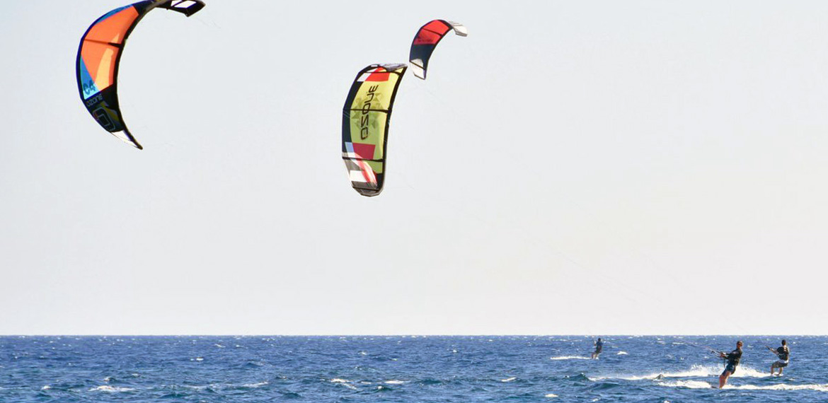 Kite Surfing in Kios